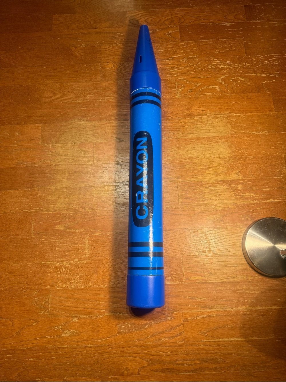 1988 Vintage Blue Crayon Piggy Bank